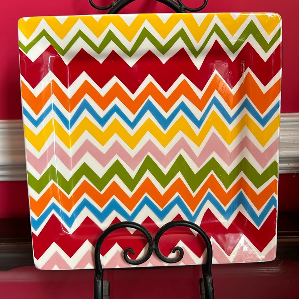 Coton Colors multi colored platter
